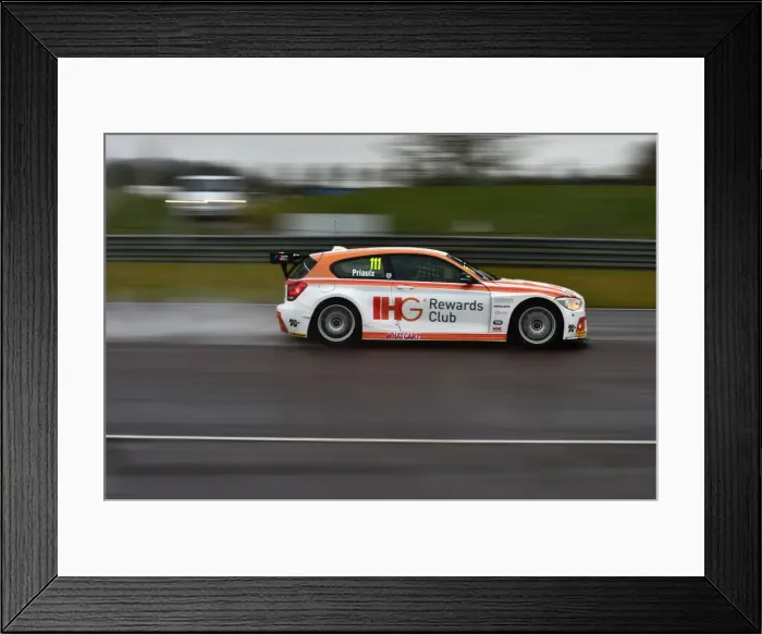 Framed Print : CM5 9735 Andy Priaulx, BMW 125i M Sport