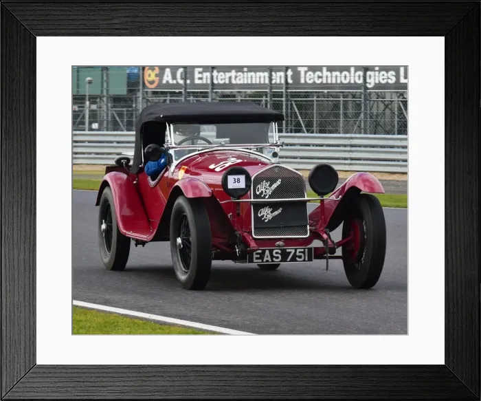 Framed Print : CM6 0267 Alex Pilkington, Alfa Romeo 6C 1750, EAS 751