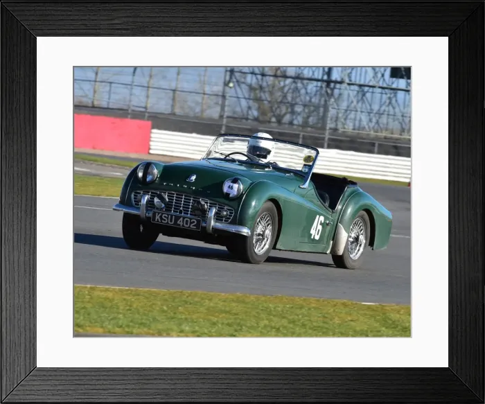 Framed Print : CM6 0685 James Mitchell, Triumph TR 3A Framed Print : CM6 0685 James Mitchell, Triumph TR 3A