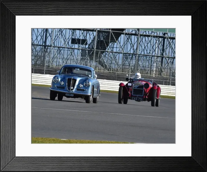 Framed Print : CM6 0691 Peter Harding, Lancia Aurelia B20 GT, Alex Pilkington, Alfa Romeo 6C 1750