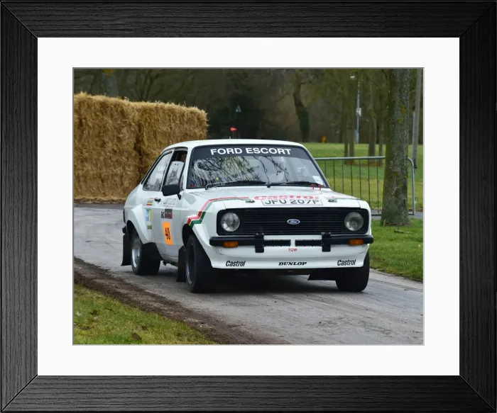 Framed Print : CM6 1136 Russ Mason, W Mason, Ford Escort Mk 2