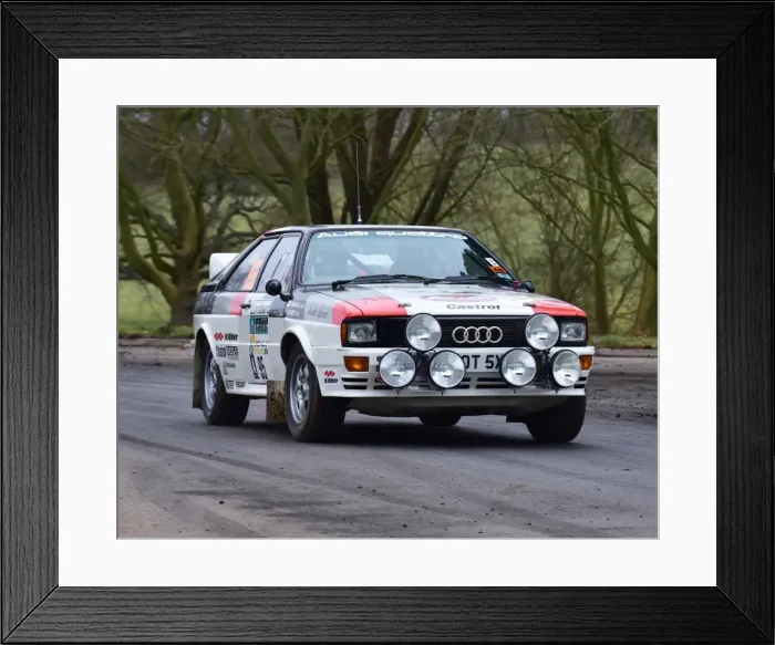 Framed Print : CM6 1252 Andy Trayner, Audi quattro Grp 4 Framed Print : CM6 1252 Andy Trayner, Audi quattro Grp 4