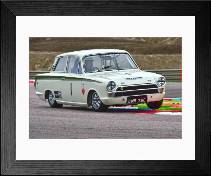 Framed Print : CM6 8275 Tim Davies, Ford Lotus Cortina, CNR 76 C