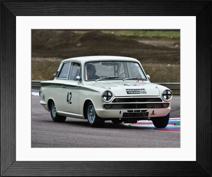Framed Print : CM6 8288 John Spiers, Ford Lotus Cortina Framed Print : CM6 8288 John Spiers, Ford Lotus Cortina