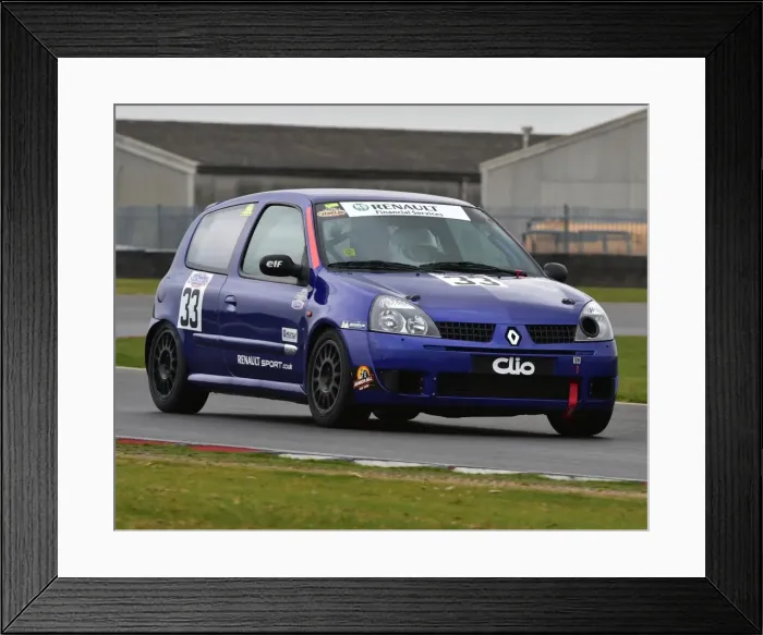 Framed Print : CM6 9454 Mark Garner, Riku Garner, Renault Clio Cup Framed Print : CM6 9454 Mark Garner, Riku Garner, Renault Clio Cup