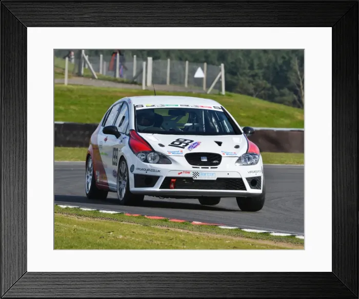 Framed Print : CJ5 6910 Bob Hosier, SEAT Leon Framed Print : CJ5 6910 Bob Hosier, SEAT Leon