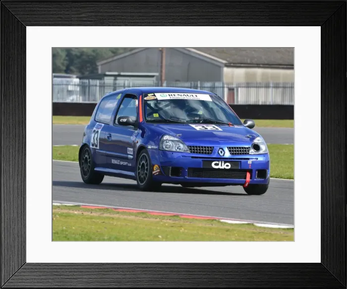 Framed Print : CJ5 6912 Mark Garner, Riku Garner, Renault Clio Cup Framed Print : CJ5 6912 Mark Garner, Riku Garner, Renault Clio Cup