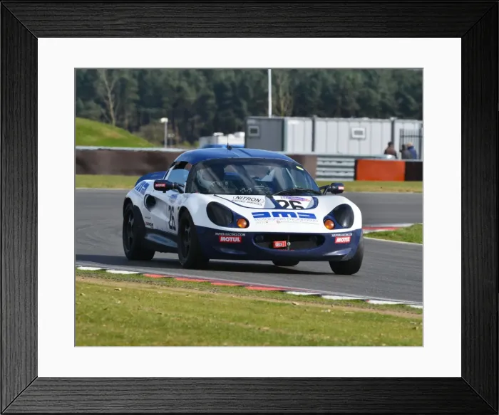 Framed Print : CJ5 6915 Andy Napier, Lotus S1 Elise