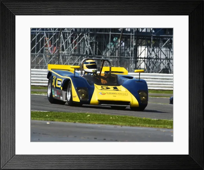 Framed Print : CM7 0771. Silverstone Classic Media day, 15th April 2015