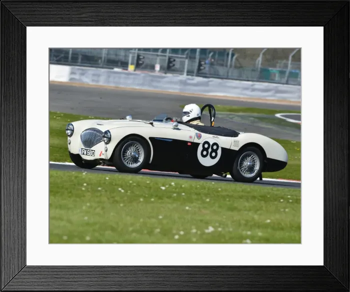 Framed Print : CJ5 7304 Jeremy Holden, Austin Healey 100