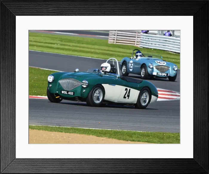 Framed Print : CJ5 7339 James Wilmot-Smith, Austin Healey 100-4M Framed Print : CJ5 7339 James Wilmot-Smith, Austin Healey 100-4M