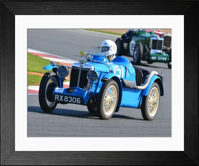 Framed Print : CJ5 7422 Chris Cadman, MG Montlhery Midget Framed Print : CJ5 7422 Chris Cadman, MG Montlhery Midget