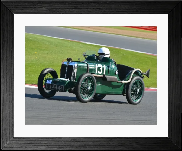 Framed Print : CJ5 7436 Oliver Richardson, MG C Type Montlhery Framed Print : CJ5 7436 Oliver Richardson, MG C Type Montlhery
