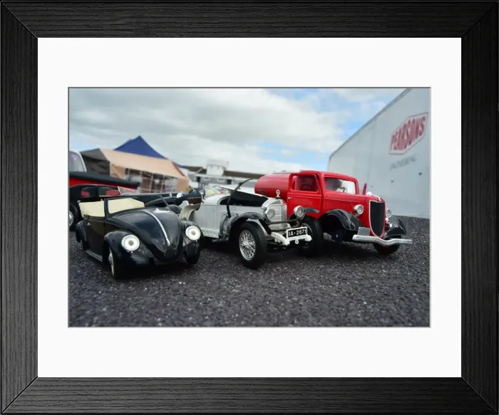 Framed Print : CM7 5034 VW Beetle, Mecrcedes SSK, Water Tanker Framed Print : CM7 5034 VW Beetle, Mecrcedes SSK, Water Tanker