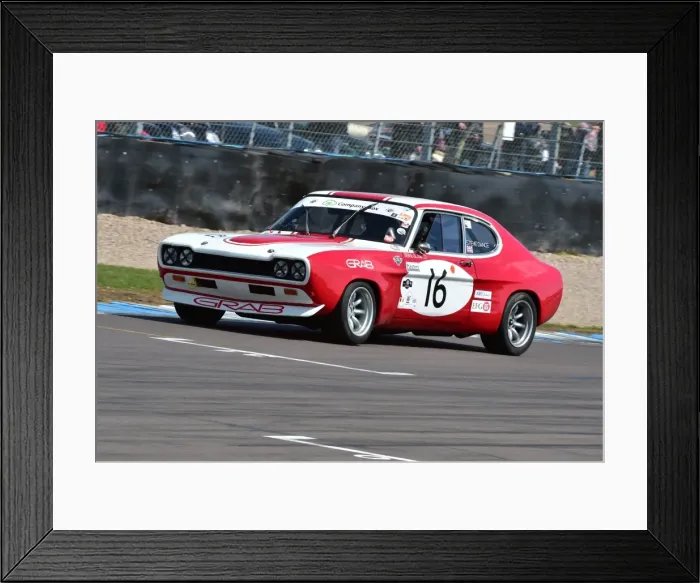 Framed Print : CM7 5314 Steve Dance, Ford Capri Framed Print : CM7 5314 Steve Dance, Ford Capri