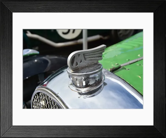 Framed Print : CM7 5432 Morgan Motor Company, radiator cap Framed Print : CM7 5432 Morgan Motor Company, radiator cap