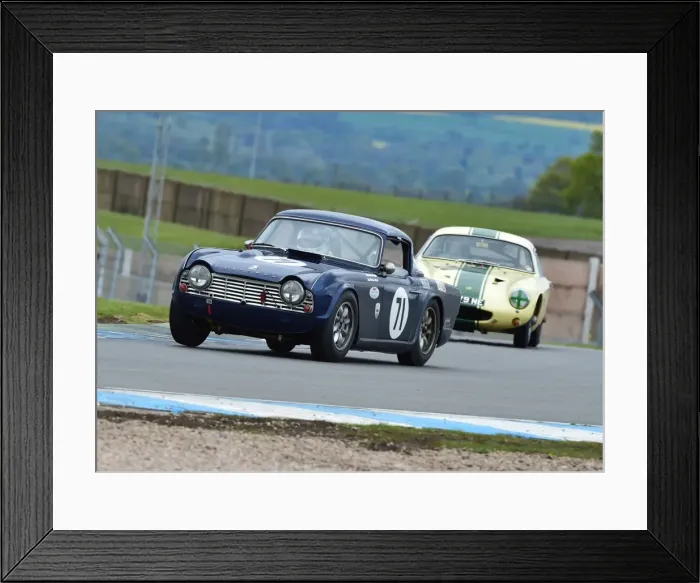 Framed Print : CM7 3923 Alan Ross-Jones, Mark Hales, Triumph TR4
