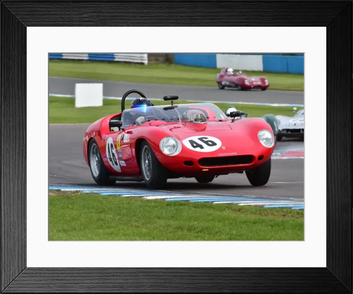 Framed Print : CM7 5801 Nick Leventis, Bobby Verdon-Roe, Ferrari 246S Framed Print : CM7 5801 Nick Leventis, Bobby Verdon-Roe, Ferrari 246S