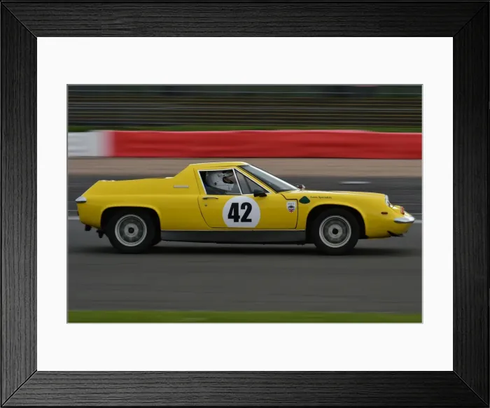 Framed Print : CM7 5950 Ross Braithwaite, Lotus Europa, 70s Road Sports