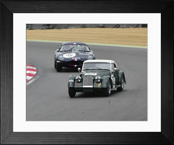 Framed Print : CM7 7618 Dion Kremer, Gabriel Kremer, Morgan Plus 4 Super Sports