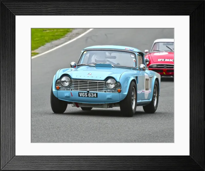 Framed Print : CM7 7744 Karl Wetherell, Triumph TR4