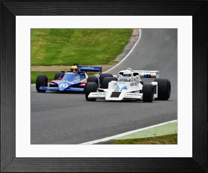 Framed Print : CM7 7864 Jason Wright, Shadow DN8, Loic Deman, Tyrrell 010