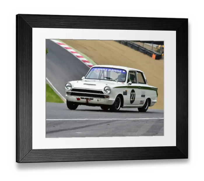 Framed Print : CM7 8497 Frank Romo, Ford Lotus Cortina Framed Print : CM7 8497 Frank Romo, Ford Lotus Cortina