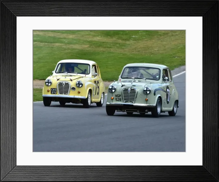 Framed Print : CM8 2089 Austin A35 vs Austin A35