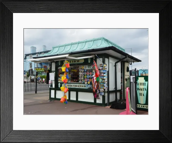 Framed Print : CJ5 8974 Clactons oldest kiosk Framed Print : CJ5 8974 Clactons oldest kiosk