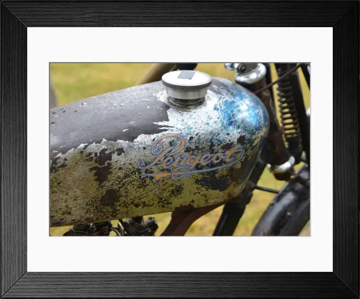 Framed Print : CJ5 9063 Peugeot, petrol tank Framed Print : CJ5 9063 Peugeot, petrol tank