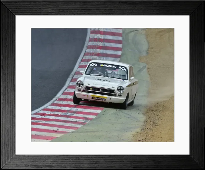 Framed Print : CM9 0823 Mark Davies, Ford Lotus Cortina Framed Print : CM9 0823 Mark Davies, Ford Lotus Cortina
