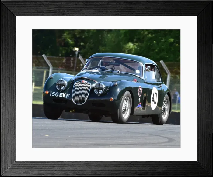 Framed Print : CM9 1189 Chris Keith-Lucas, Andy Keith-Lucas, Jaguar XK150