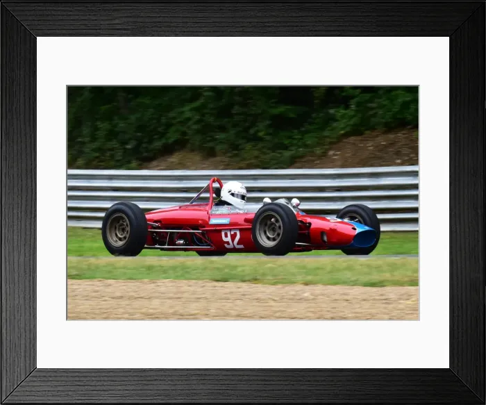 Framed Print : CM9 1888 Westie Mitchell, De Tomaso FJ
