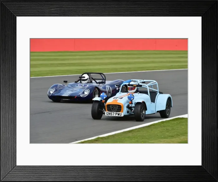 Framed Print : CM9 6059 Neil Sandwith, Caterham 7, Rick de Blaby, Crossle 95