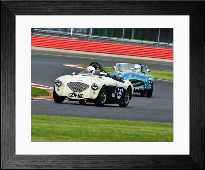 Framed Print : CM9 6621 Graham Robson, Austin Healey 100M Framed Print : CM9 6621 Graham Robson, Austin Healey 100M