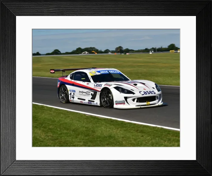 Framed Print : CM9 7334 Will Burns, Ginetta GT4 Framed Print : CM9 7334 Will Burns, Ginetta GT4