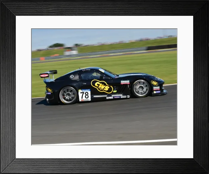 Framed Print : CM9 7380 Colin White, Ginetta GT4 Framed Print : CM9 7380 Colin White, Ginetta GT4