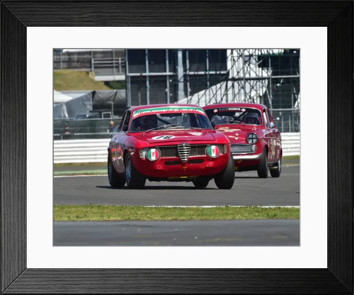Framed Print : CM9 3930 Ros Shaw, Chas Matthews, Alfa Romeo Giulia GT Framed Print : CM9 3930 Ros Shaw, Chas Matthews, Alfa Romeo Giulia GT