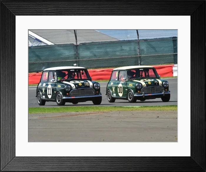 Framed Print : Jonathan Lewis, Matt Kelly, Austin Mini Cooper S, PNW 175 C, Martin O Connell, Sandy Watson, Austin Mini Cooper S, JVL 1, U2TC, Under 2 litre touring cars, Warwick Banks trophy, Silverstone Classic 2015 Framed Print : Jonathan Lewis, Matt Kelly, Austin Mini Cooper S, PNW 175 C, Martin O Connell, Sandy Watson, Austin Mini Cooper S, JVL 1, U2TC, Under 2 litre touring cars, Warwick Banks trophy, Silverstone Classic 2015