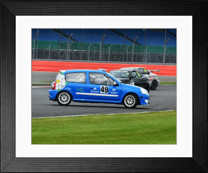 Framed Print : CJ6 0013 Andrew Glover, Renault Clio 172