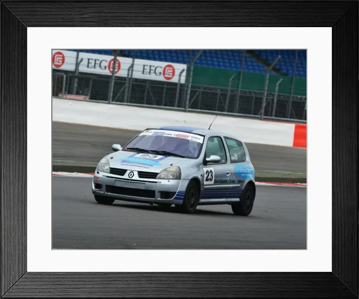 Framed Print : CJ6 0029 Paul Clothier, Renault Clio 172 Framed Print : CJ6 0029 Paul Clothier, Renault Clio 172