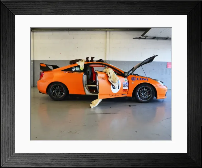 Framed Print : CJ5 9969 John Lord, Toyota Celica Cup