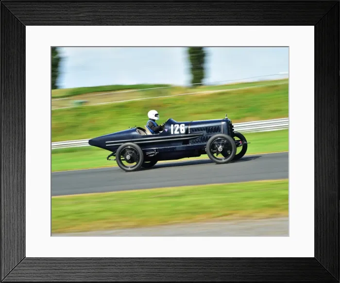 Framed Print : CM10 0092 John Polson, Hudson Super Six Racer