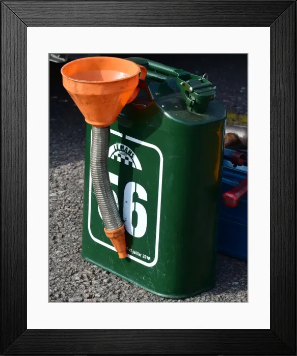Framed Print : CM10 0076 Fuel can and funnel Framed Print : CM10 0076 Fuel can and funnel