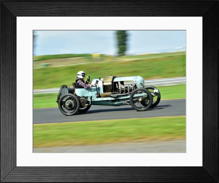 Framed Print : CM10 0128 Gillian Carr, MORS 2 Seater