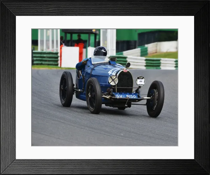 Framed Print : CJ6 0447 Bruce Stops, Bugatti T35-44 Framed Print : CJ6 0447 Bruce Stops, Bugatti T35-44