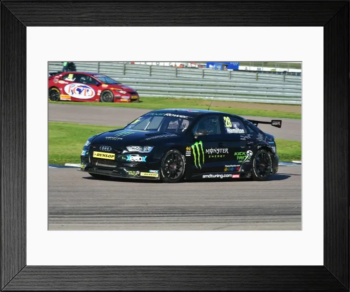 Framed Print : CM10 4233 Nic Hamilton, Audi A4 Framed Print : CM10 4233 Nic Hamilton, Audi A4
