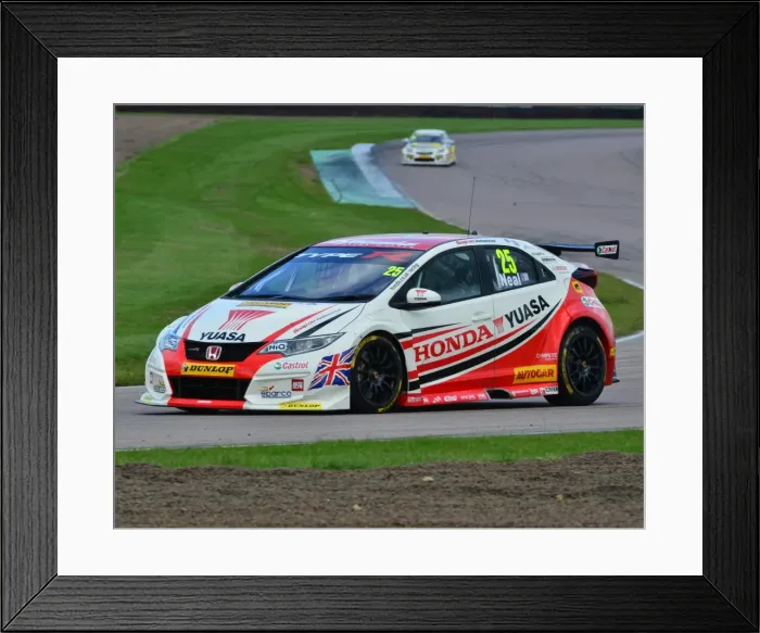 Framed Print : CJ6 1265 Matt Neal, Honda Civic Type R Framed Print : CJ6 1265 Matt Neal, Honda Civic Type R