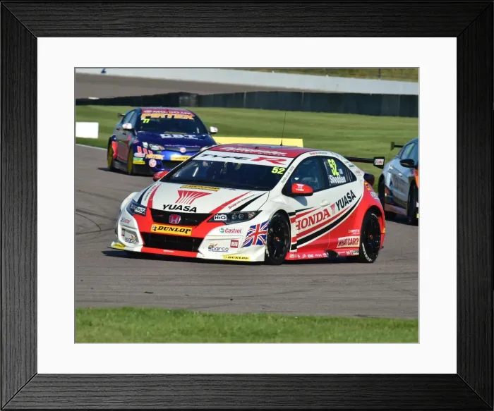 Framed Print : CM10 3934 Gordon Shedden, Honda Civic Type R