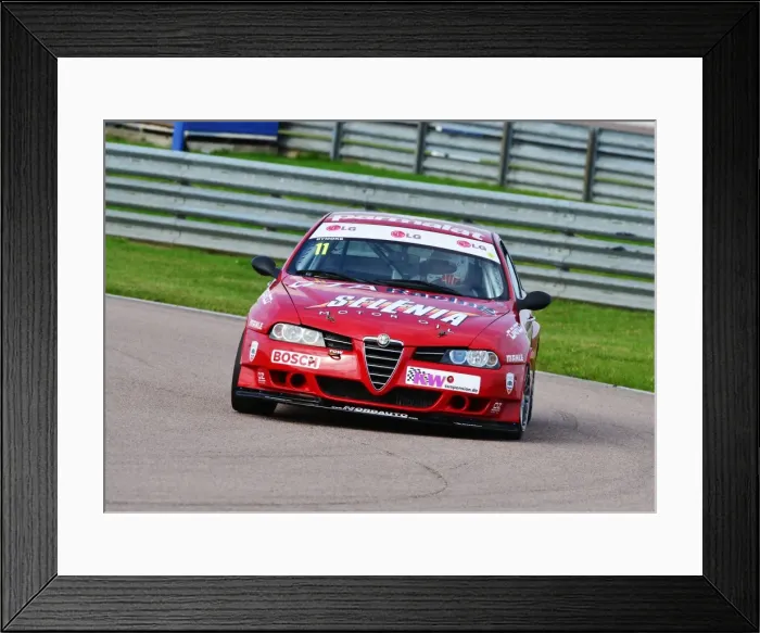 Framed Print : CJ6 1645 Steve Dymoke, Alfa Romeo 156 Framed Print : CJ6 1645 Steve Dymoke, Alfa Romeo 156